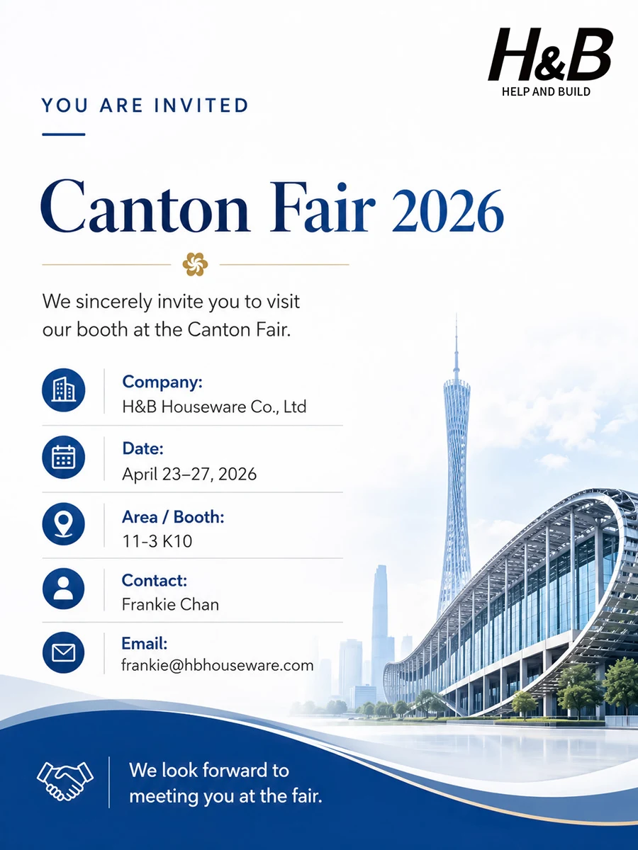 Invitation H&B Houseware pour la Foire de Canton printemps 2026